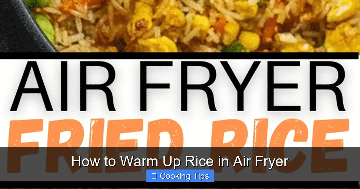 How to Warm Up Rice in Air Fryer