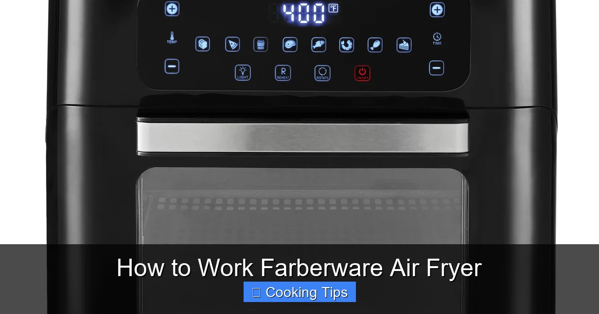 How to Work Farberware Air Fryer