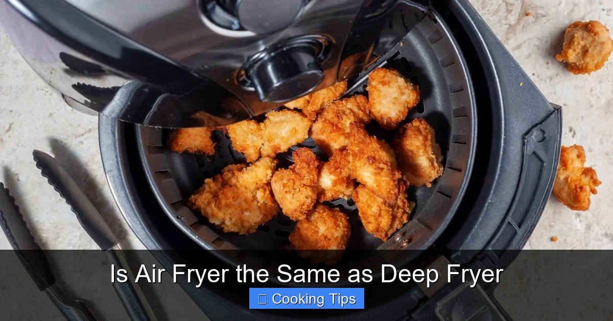 Is Air Fryer the Same as Deep Fryer