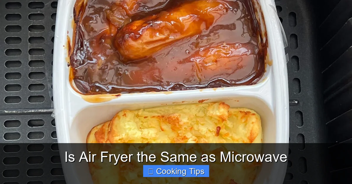 Is Air Fryer the Same as Microwave
