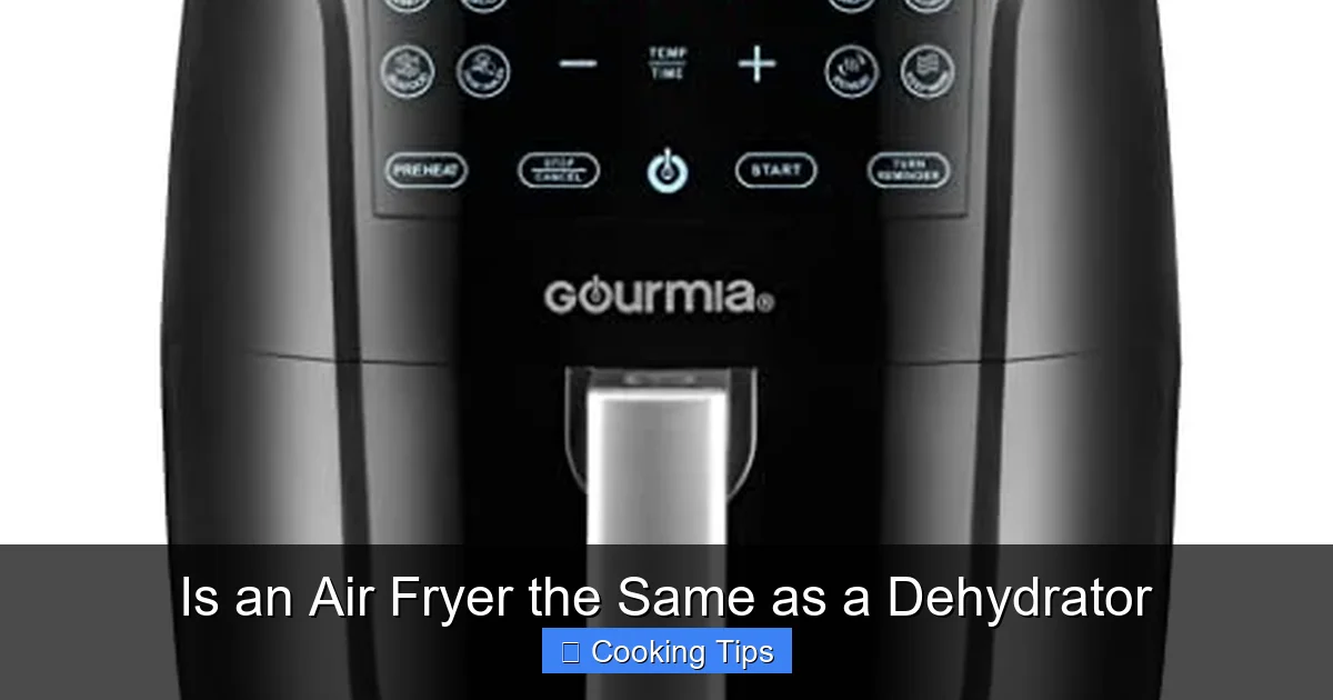 Is an Air Fryer the Same as a Dehydrator