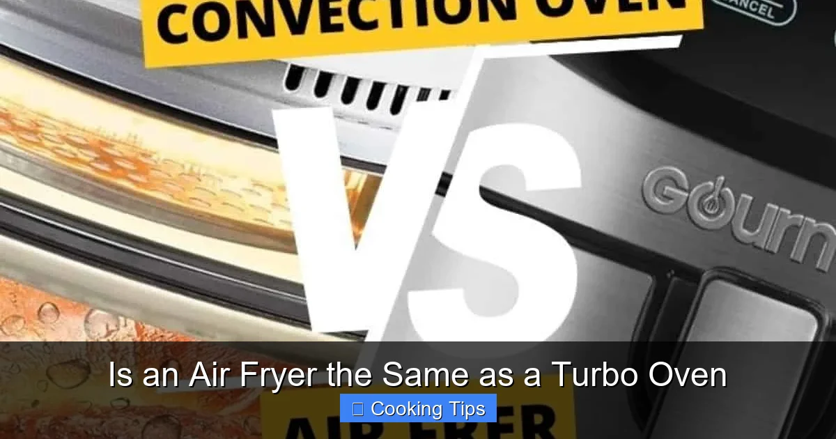 Is an Air Fryer the Same as a Turbo Oven