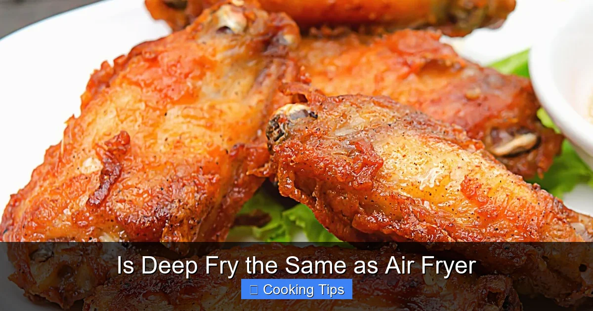 Is Deep Fry the Same as Air Fryer