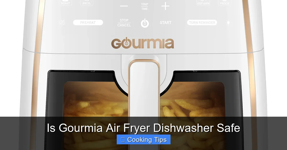 Is Gourmia Air Fryer Dishwasher Safe