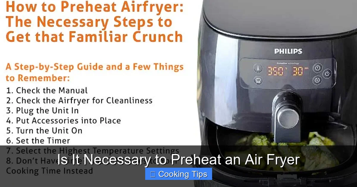 Is It Necessary to Preheat an Air Fryer