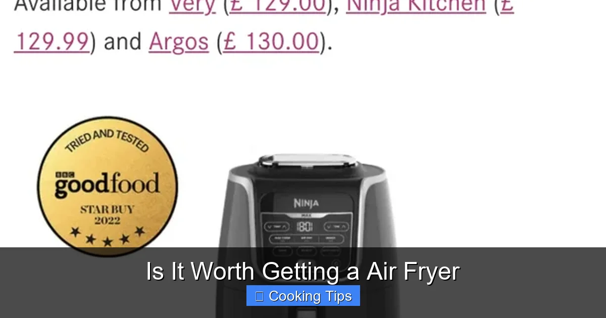 Is It Worth Getting a Air Fryer