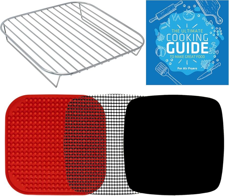 5-Piece Stainless Steel Air Fryer Rack Set - Versatile Accessories for