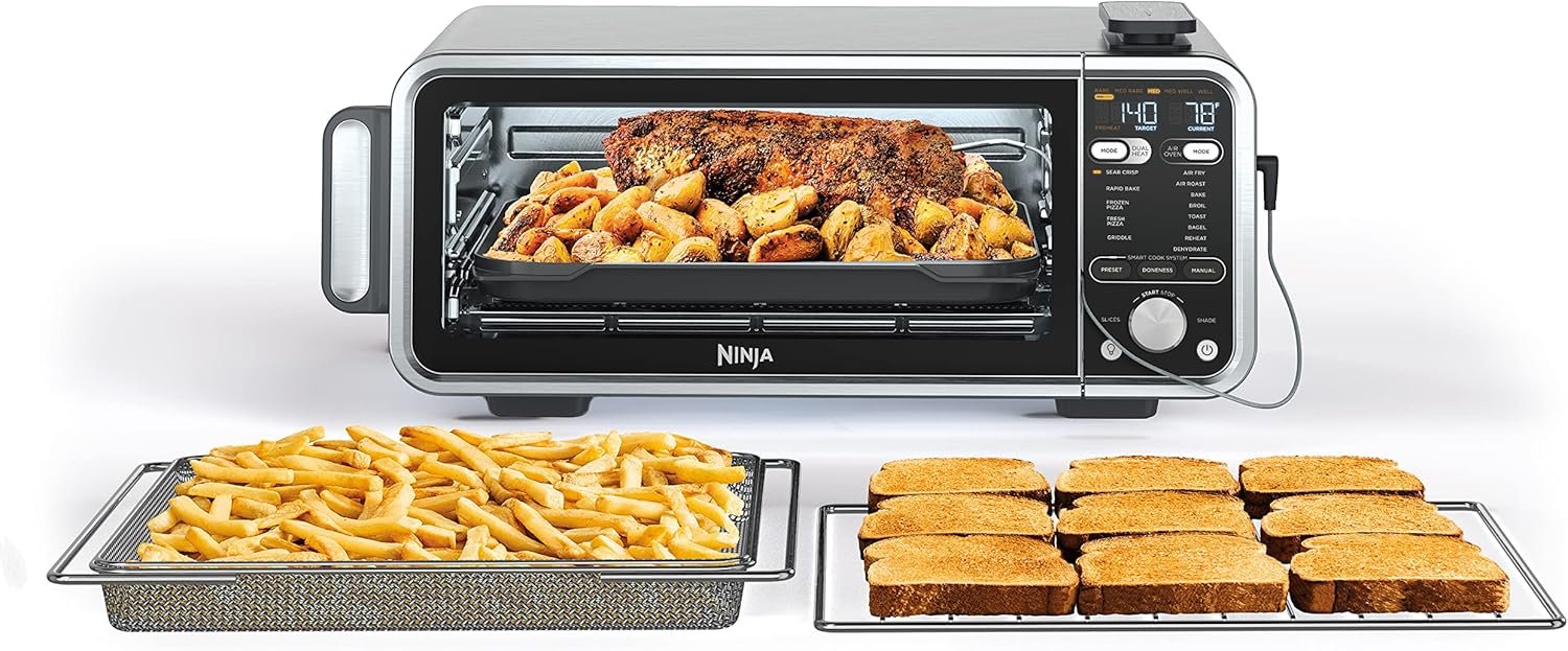 Ninja 13-in-1 Stainless Steel Toaster Oven Air Fryer: Foodi, Flip Away
