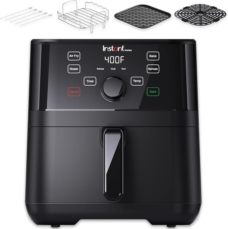 Instant Pot Vortex 5.7QT Air Fryer with Accessories, Smart Programs, 4