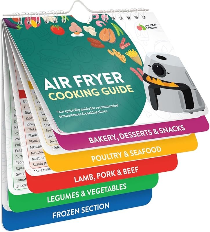 Air Fryer Cheat Sheet Magnets: Cooking Guide Booklet, Accessories, Kit