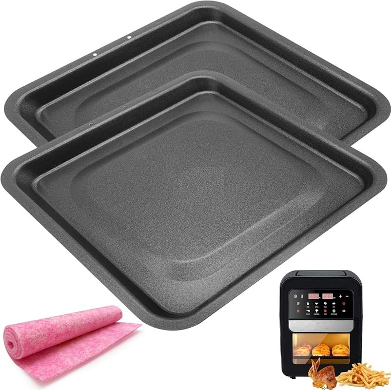 Upgraded Rectangular Nonstick Drip Pan for Instant Vortex Plus and Other Air Fryers
