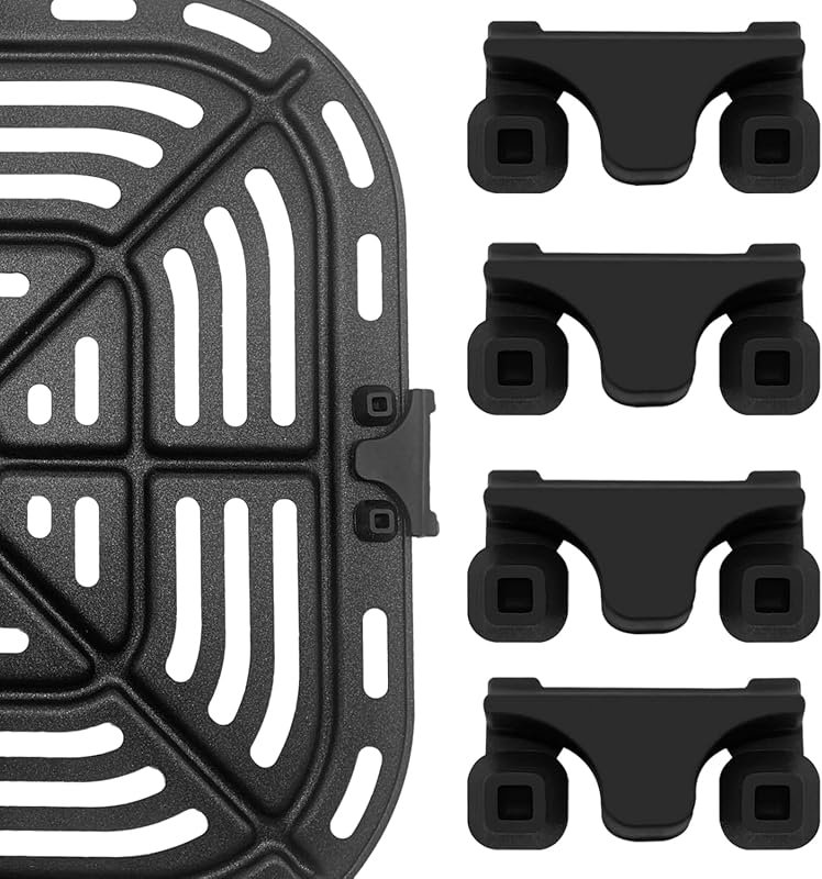 4-Pack Air Fryer Rubber Bumpers: Replacement Silicone Protective Feet 