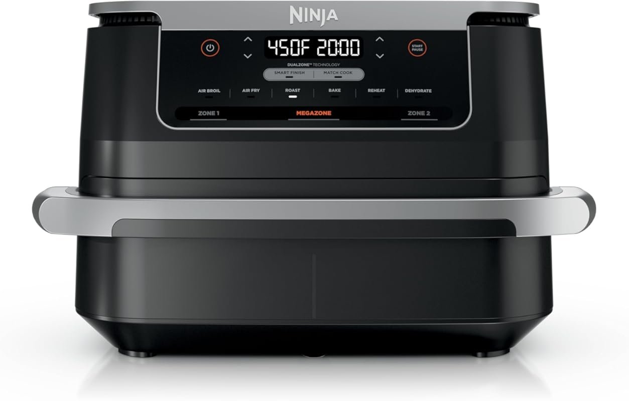 Ninja Foodi 6-in-1 FlexBasket Air Fryer with 7-QT MegaZone for 2 Foods