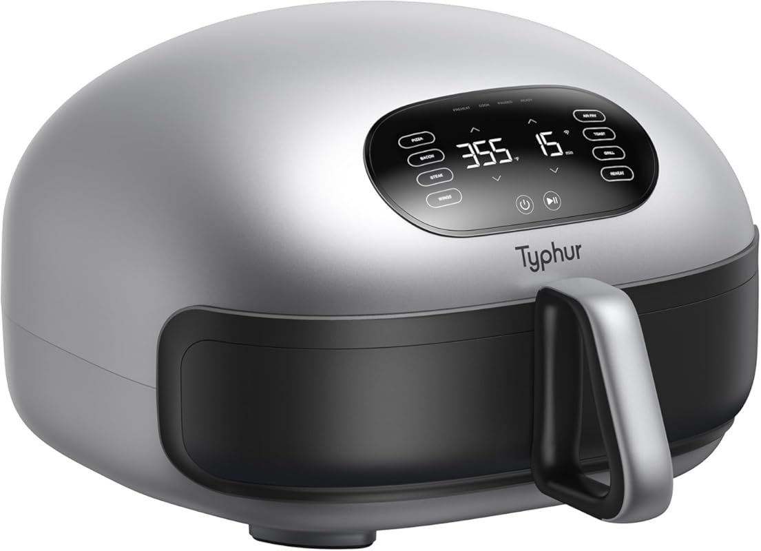 Typhur Dome 2 AI Smart Air Fryer: Top & Bottom Heating, Self-cleaning,