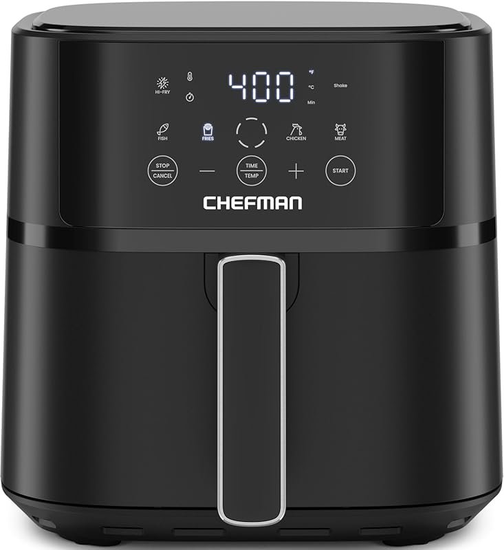 Chefman 6 QT Compact Air Fryer for Quick Meals with Hi-Fry Technology,