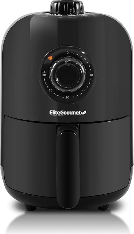 Elite Gourmet 1.1 Qt Compact Air Fryer: Healthy Oil-Less Cooking with 