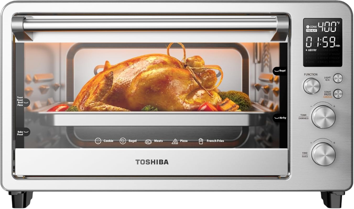 TOSHIBA ChefFry 26.4 QT Large Capacity Air Fryer Toaster Oven Combo, 1