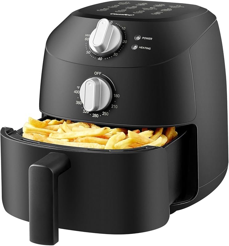 COMFEE' 2.1 Quart Compact Air Fryer: 12 Menus, Adjustable Controls