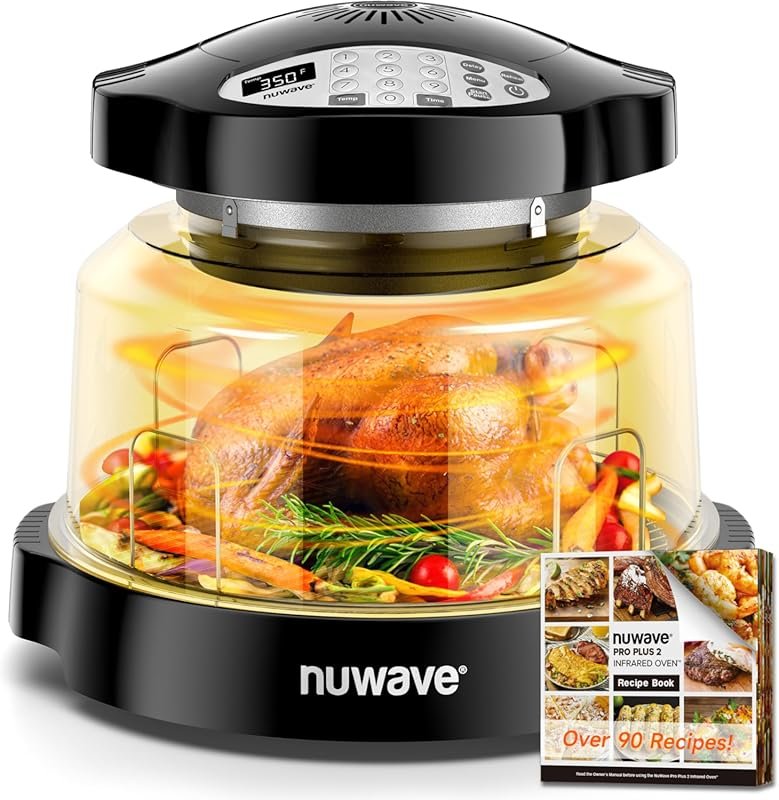 Nuwave Oven Pro Plus Air Fryer: Infra-Red Convection, No Defrost/Prehe