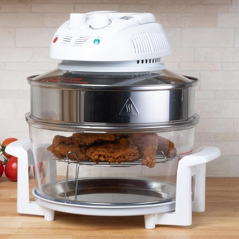 Classic Cuisine 12-17Qt Air Fryer Oven: Halogen, Roaster, Broiler, Toa