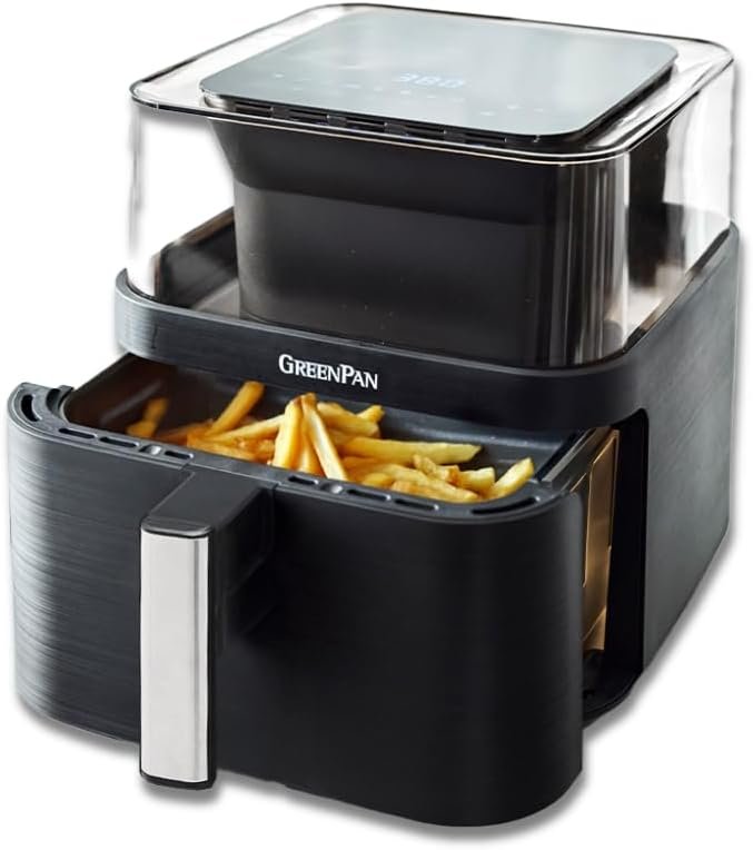 GreenPan Clearview 7QT Air Fryer with 360° Window & PFAS-Free Ceramic 