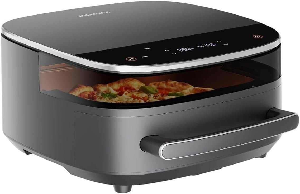 6 QT Quiet Air Fryer with Window: 11-in-1 Dual Heating, Fits 12