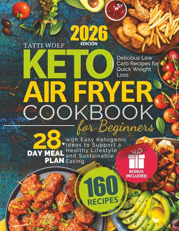 Keto Air Fryer Cookbook for Beginners: Delicious Low Carb Recipes for 