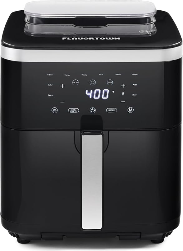 Guy Fieri Flavortown 6.5 Quart Steam Air Fryer: Programmable Steamer, 
