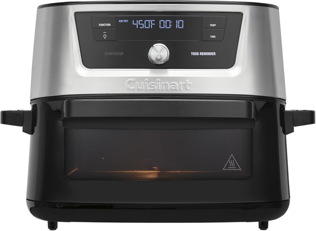 Cuisinart 9-Quart Stainless Steel Air Fryer Oven with 6 Presets and Di