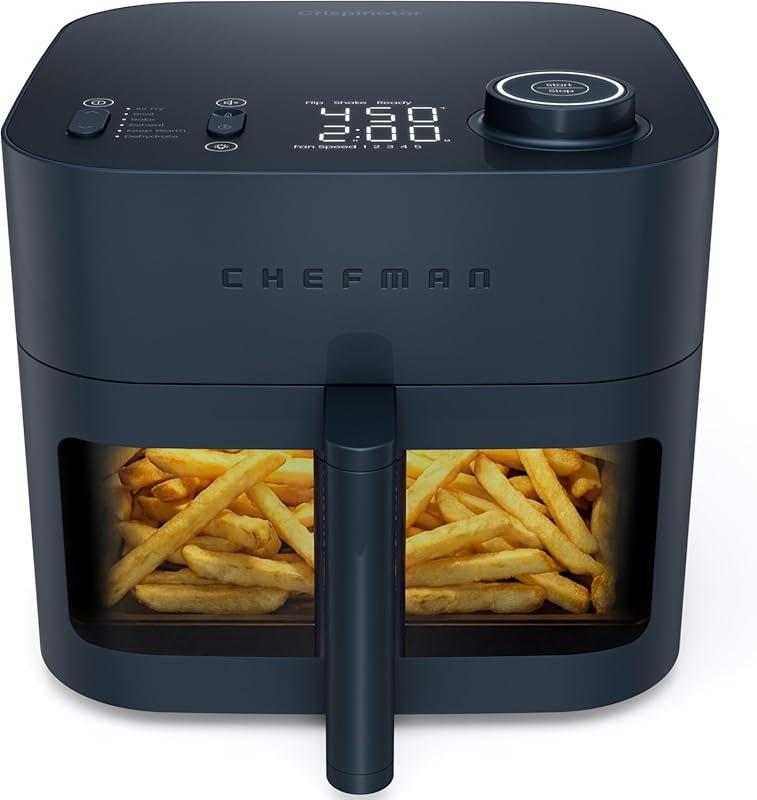Chefman Crispinator 8 Qt 6-in-1 Air Fryer with TurboFry Pro Technology