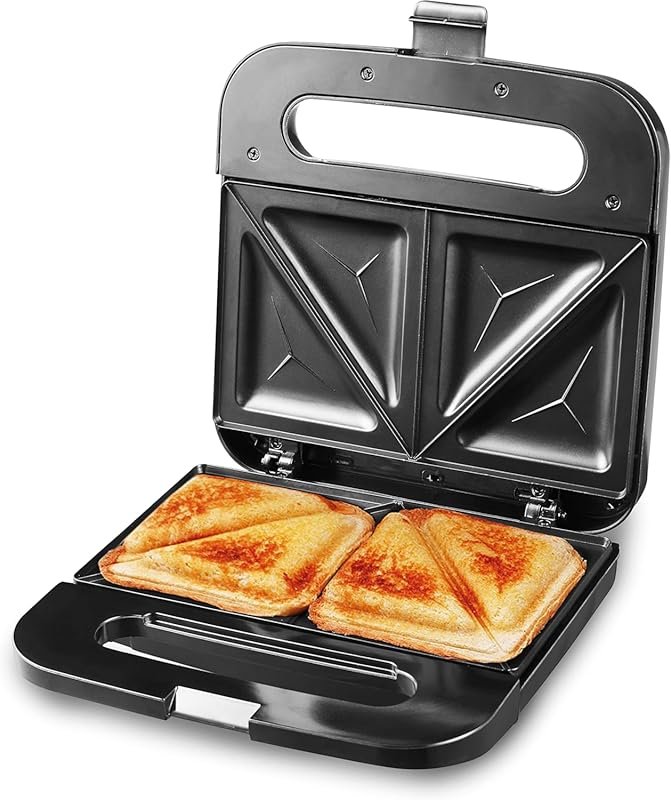 Elite Gourmet 2 Slice Sandwich Panini Maker with Non-stick Surface for