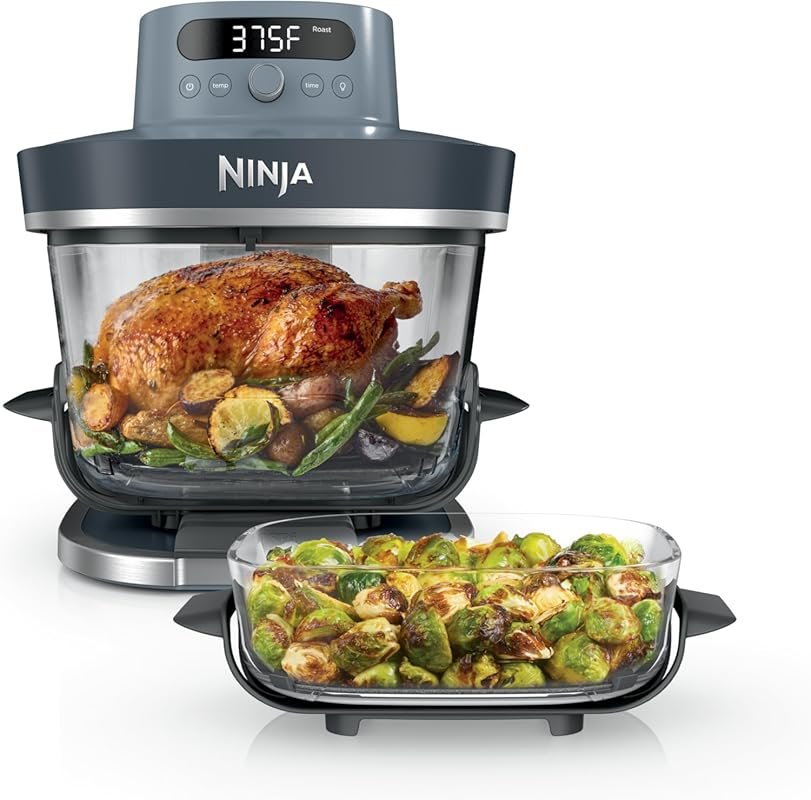 Ninja Crispi Pro 6-in-1 Glass Air Fryer with 6qt & 2.5qt Containers, u