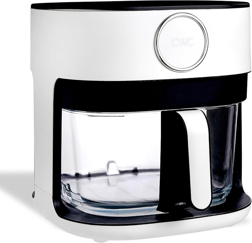 COOK WITH COLOR 5.5Qt Digital Air Fryer: Glass Basket, 8 Presets, 1400