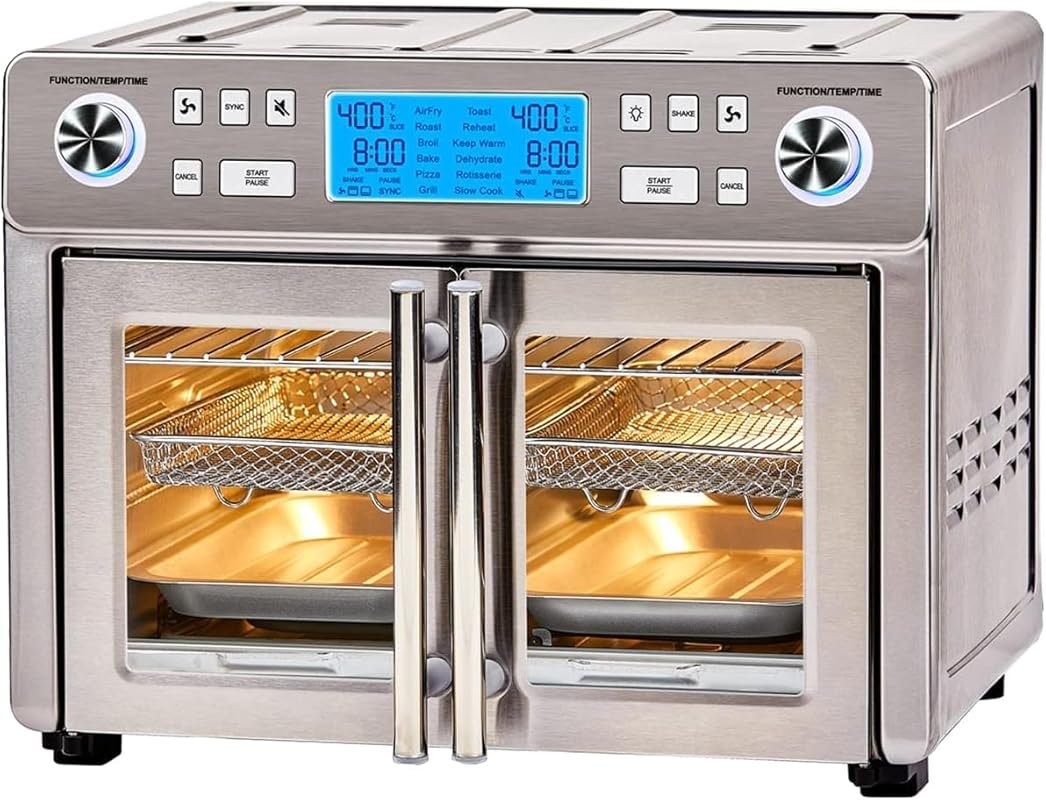Emeril Lagasse Dual Zone 360 Air Fryer Oven: 25QT Extra Large, French 