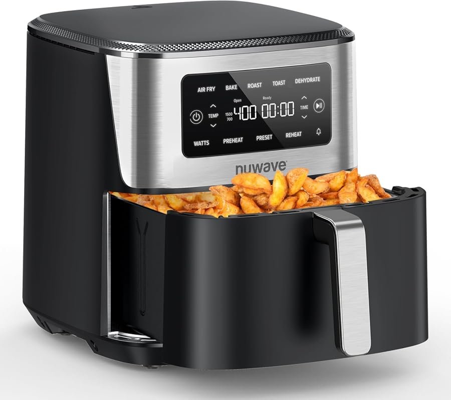 Nuwave Brio Plus 6-in-1 7-Qt Large Air Fryer with Precise Temp Control