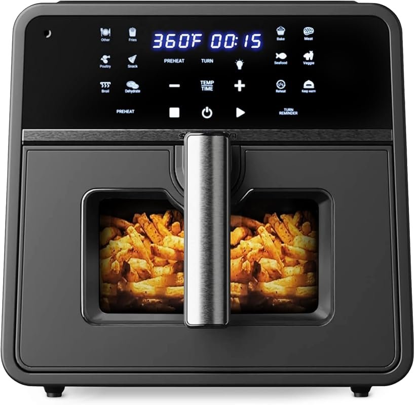 Emerson SmartVoice 10QT 6-in-1 Air Fryer with 1000+ Voice Commands, No
