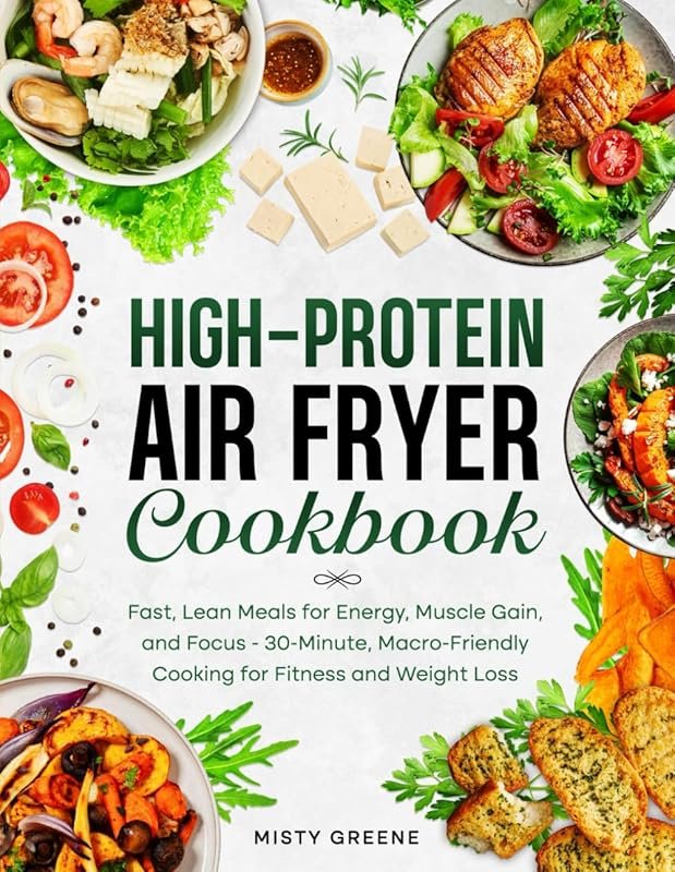 High-Protein Air Fryer Cookbook: 30-Minute Macro-Friendly Meals for Mu