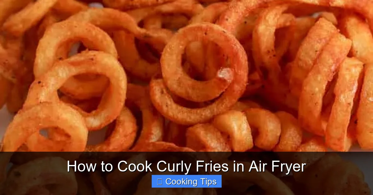 How to Cook Curly Fries in Air Fryer