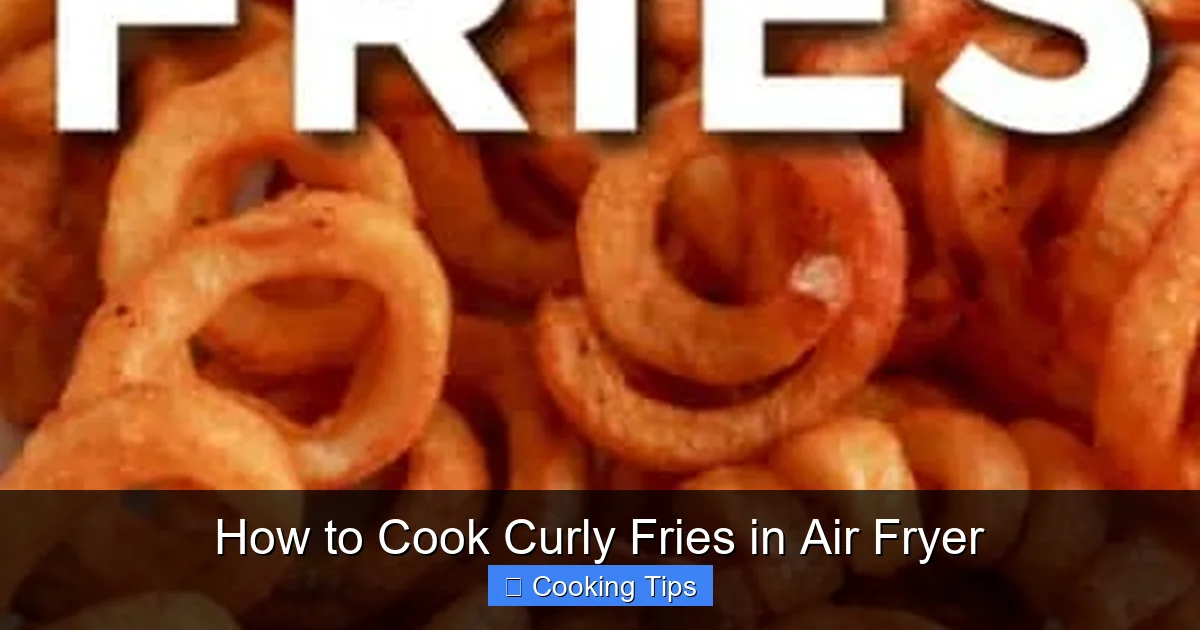 How to Cook Curly Fries in Air Fryer