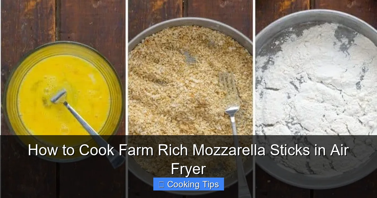 How to Cook Farm Rich Mozzarella Sticks in Air Fryer