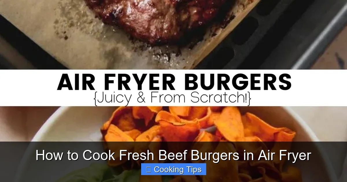 How to Cook Fresh Beef Burgers in Air Fryer