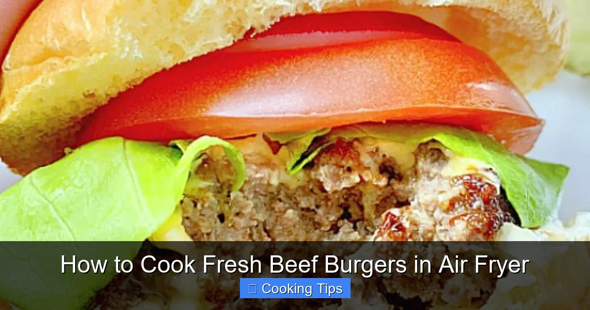 How to Cook Fresh Beef Burgers in Air Fryer