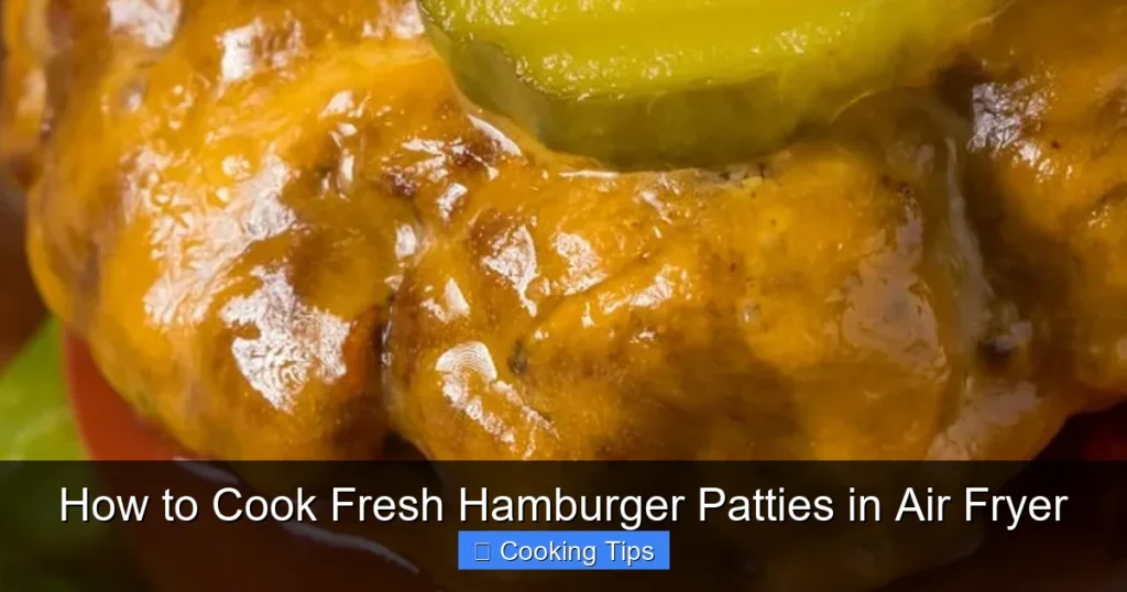 How to Cook Fresh Hamburger Patties in Air Fryer