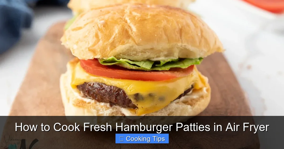 How to Cook Fresh Hamburger Patties in Air Fryer