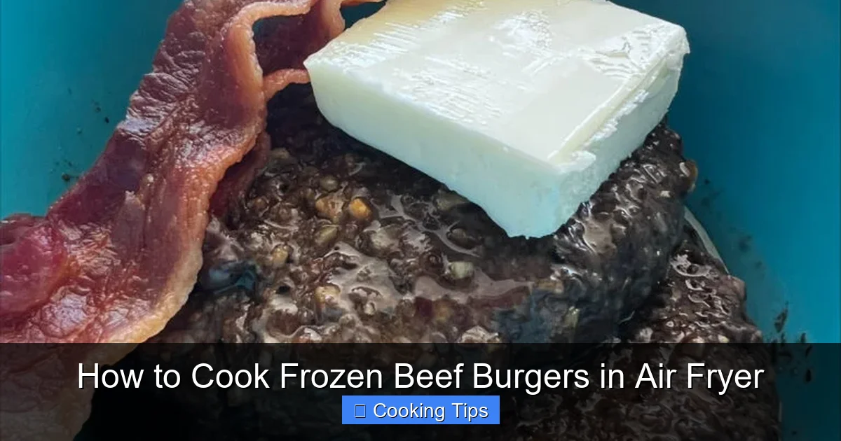 How to Cook Frozen Beef Burgers in Air Fryer