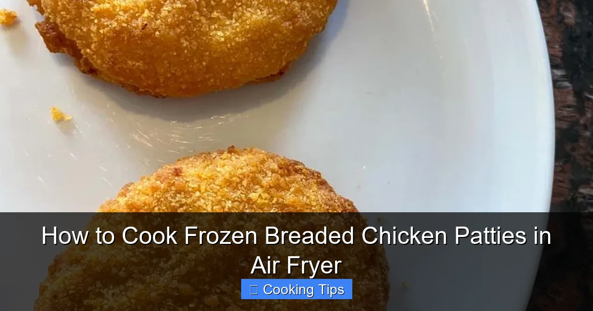 How to Cook Frozen Breaded Chicken Patties in Air Fryer