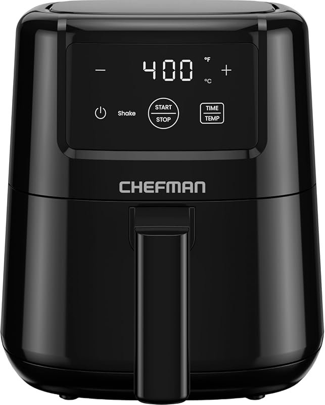 Chefman 2 Qt Mini Digital Air Fryer: Compact, Space-Saving, Nonstick B