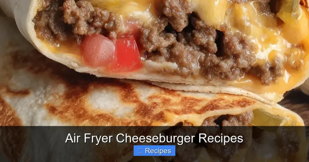 Air Fryer Cheeseburger Recipes