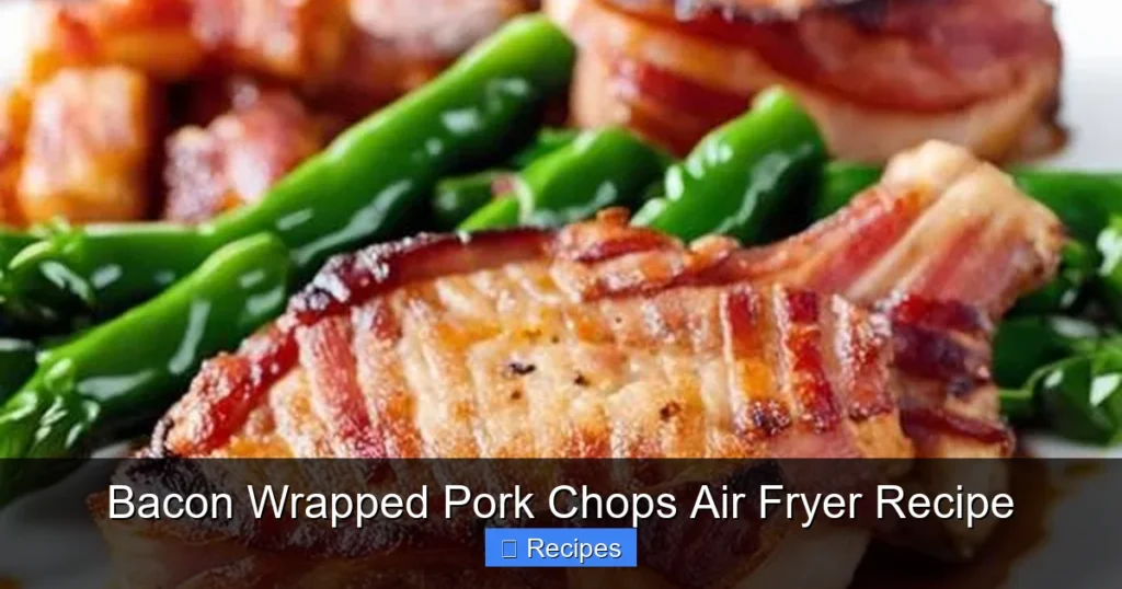 Bacon Wrapped Pork Chops Air Fryer Recipe