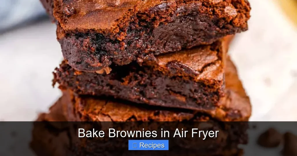 Bake Brownies in Air Fryer